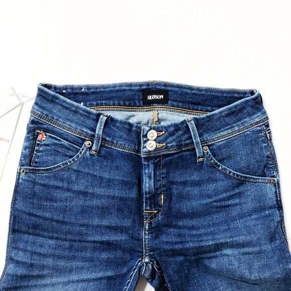 HUDSON Collin Crop Stretchy Skinny Bastille Jeans - Picture 7 of 11